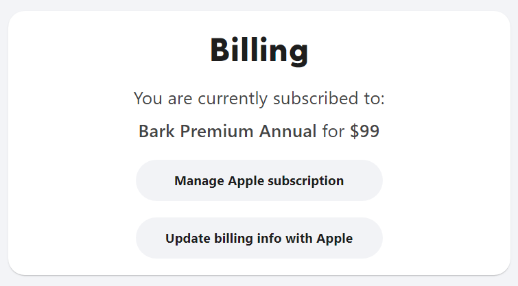 The bark shop subscription