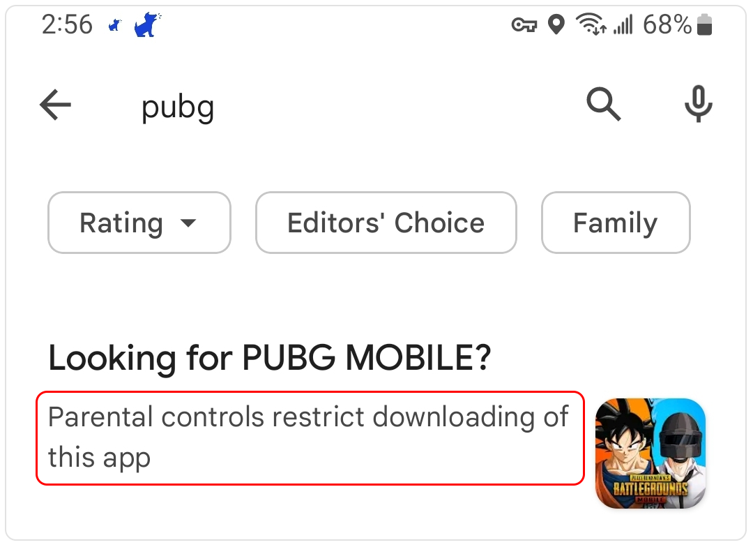 google play parental controls restrict downloading of this app.png
