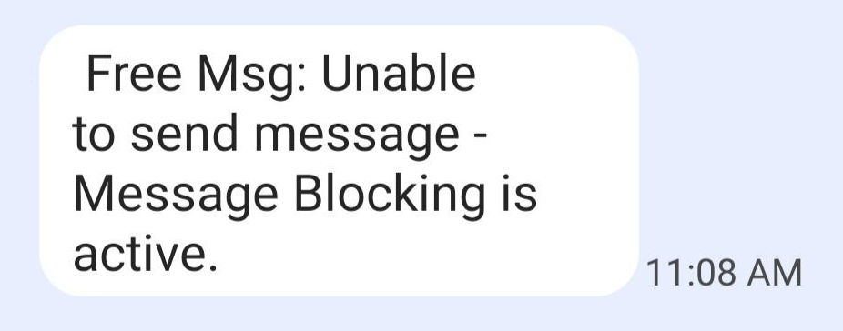 message blocking is active bark phone
