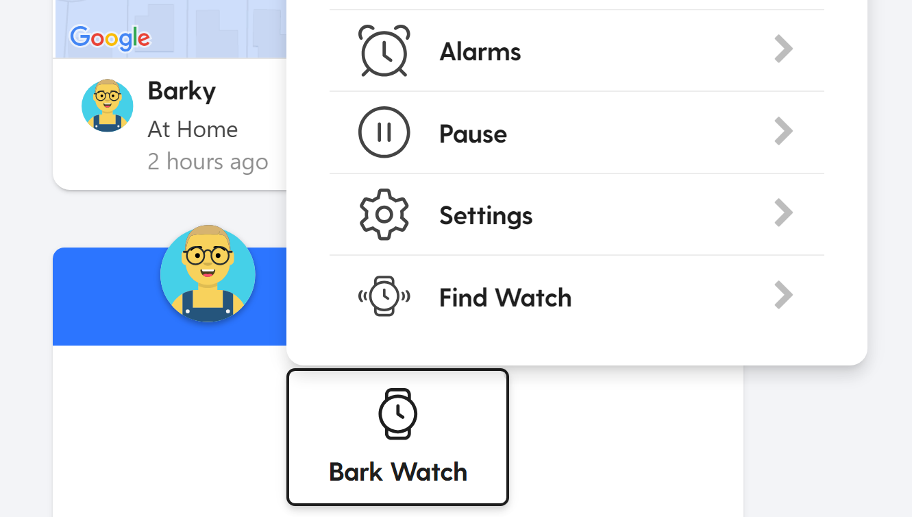Tap Bark Watch tile tap Alarms.png