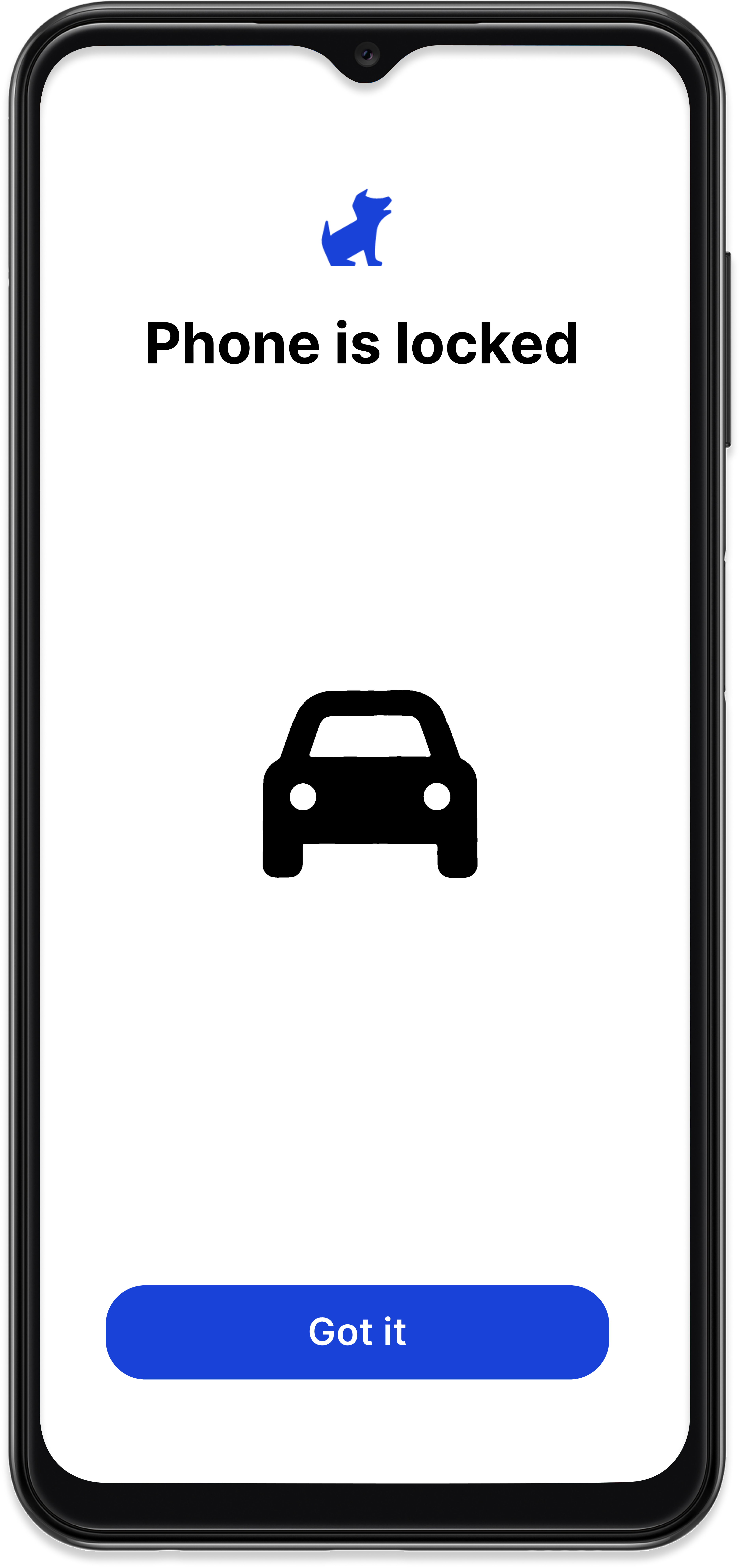Phone is locked while driving bark phone.png