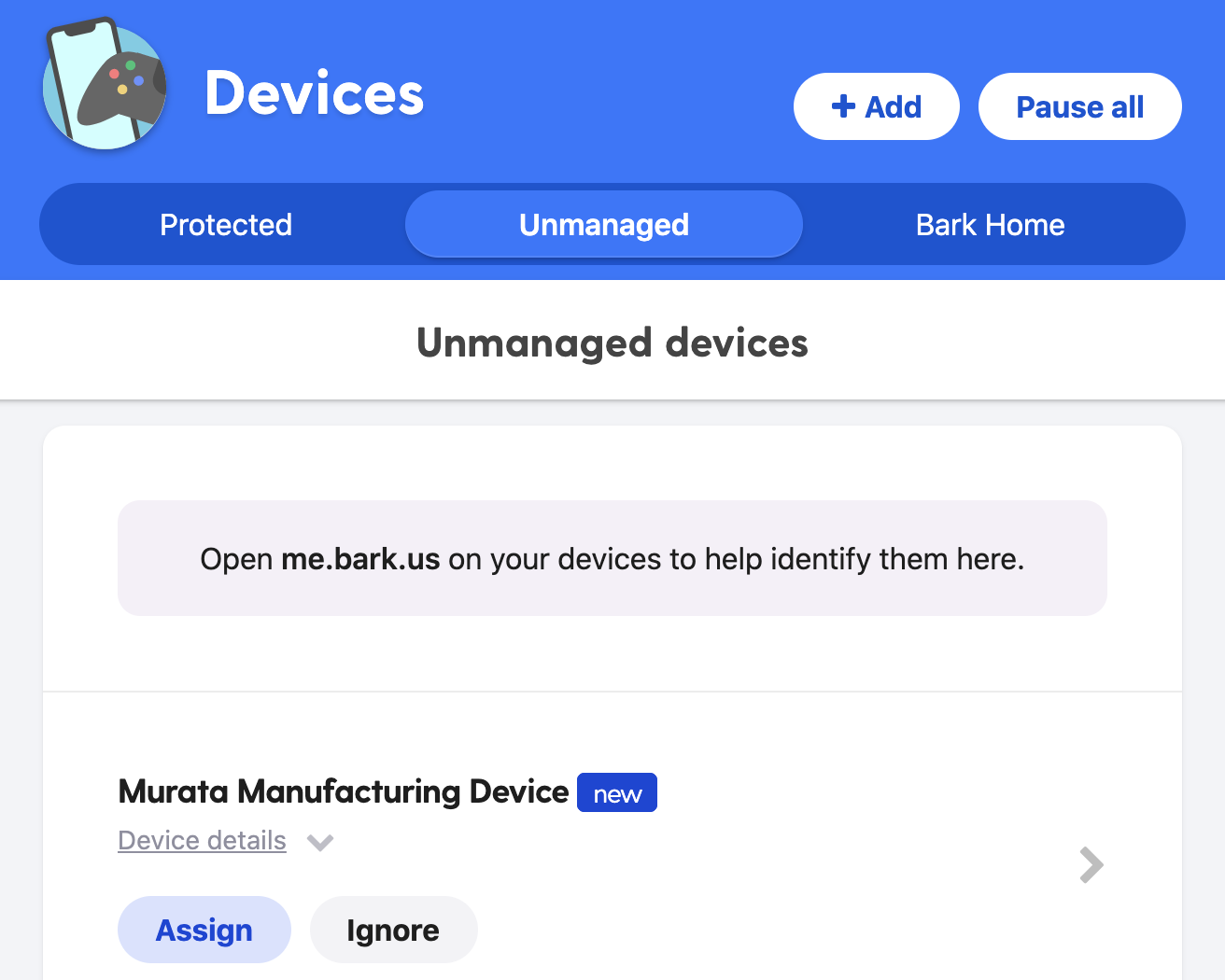 Duplicate Devices on Bark Home Bark